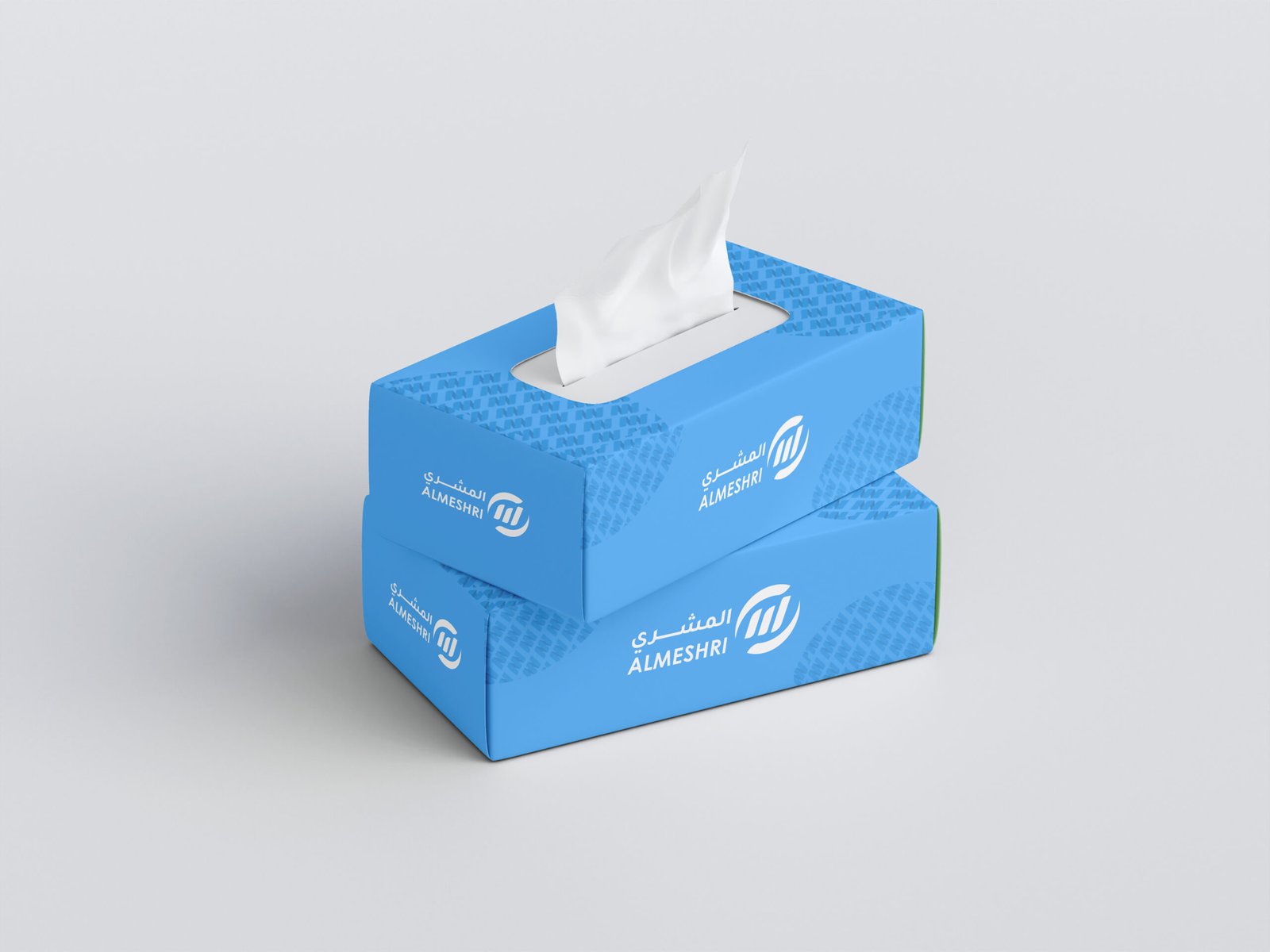 Facial tissue box mockup