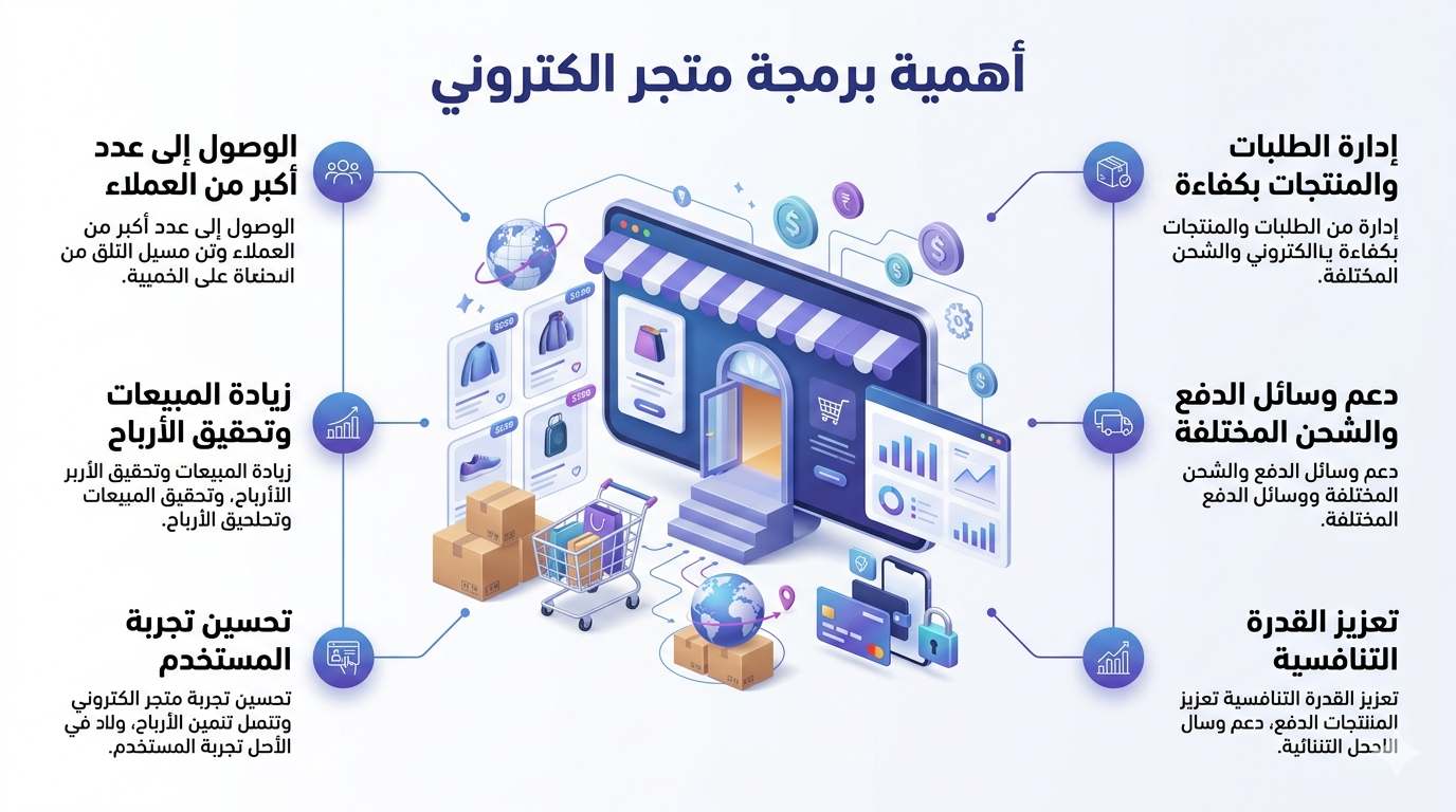 اهمية برمجة متجر الكتروني
